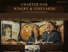 Tablet Screenshot of charteroakwine.com